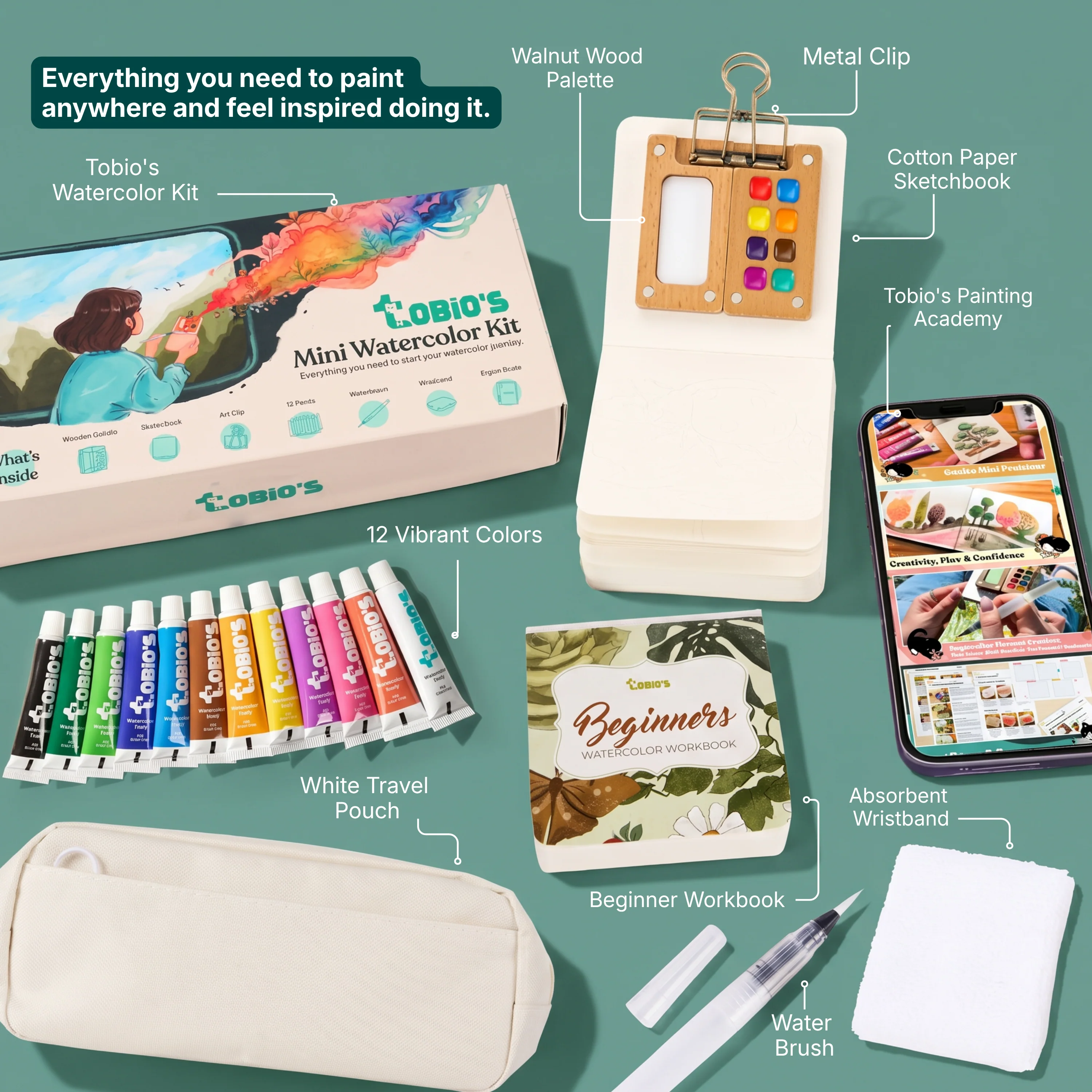 Mini Watercolor Kit + 30 Days To Your Masterpiece Challenge - Image 8